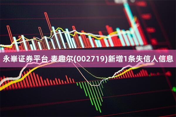 永崋证券平台 麦趣尔(002719)新增1条失信人信息